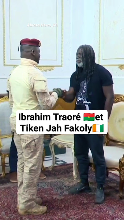 Ibrahim Traoré meets Ivorian reggae star Tiken Jah Fakoly in Burkina Faso