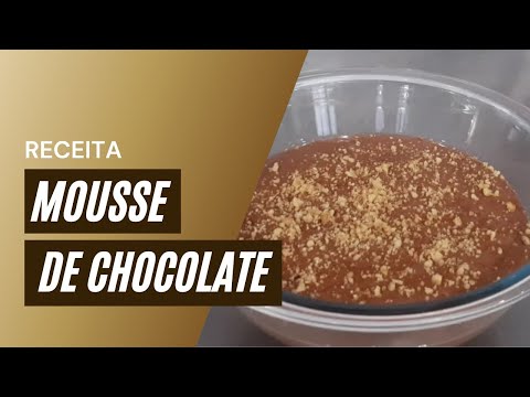 Receita Mousse de chocolate verdadeiro e delicioso - passo a passo - Bell Bolos  @BellBolos