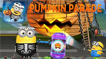 Minion Rush PUMPKIN PARADE SKELETON BOB gameplay ios android #minions
