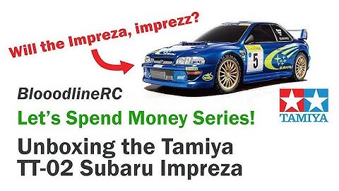 Unboxing the Tamiya TT-02 Subaru Impreza kit!