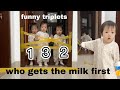 Funny chinese triplets  you must try this test with your child