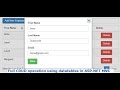 Full CRUD operation using datatables in ASP.NET MVC