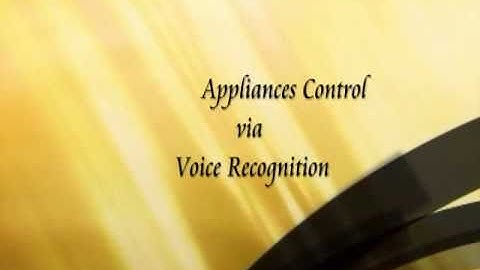 Central Appliances Control via Voice Recognition