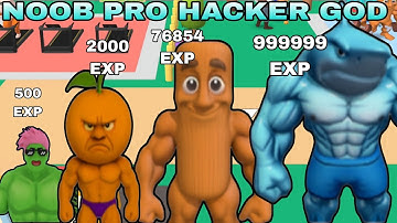 Gym Idle Clicker: Fitness Hero-NOOB VS PRO VS HACKER VS GOD(GAMEPLAY WALKTHROUGH IOS &DROID)