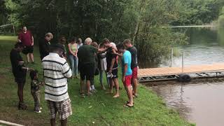 Camp Greenhill 8/23/20 - Connor's Baptism