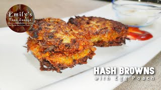 hash_browns hashbrown eggpoach Crispy Hash Browns with Egg Poach | How to make fastfood at Home |