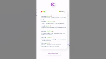 JavaScript Console Object | JavaScript Console Object Method