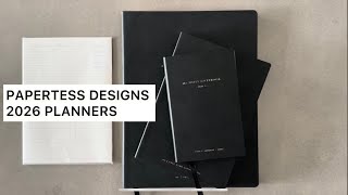 2026 Papertess Designs planner unboxing- pocket daily, B6 and manager’s notebook  Plan For November With Me Monthly Calendar Dashboard In The Papertess Designs Managers Notebook