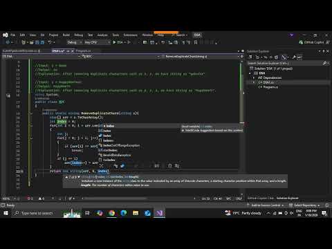 Remove Duplicates from a String | DSA Problem Solved in C# | Interview Question