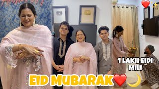 Eid Mubarak✨Kitni Eidi Mili❤️🌙| #anishavlog #eid #vlog 