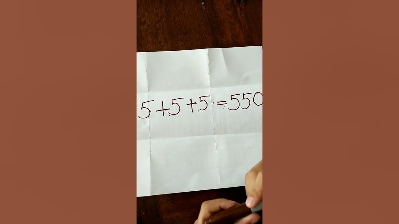 How To Make 5 5 5 550 Using One Line Math Tricky Questions YouTube how-to-make-5-5-5-550-using-one-line-math-tricky-questions-youtube