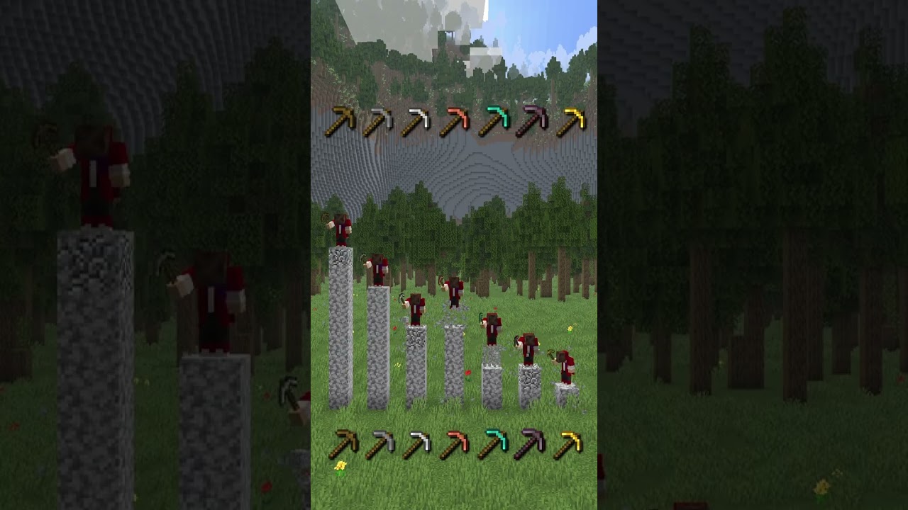 Every Pickaxe Ranked by Speed in Minecraft!