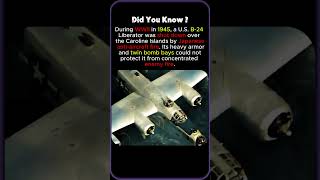 B-24 Liberator Shot Down by Japanese Anti-Aircraft Fire | 1945. #shorts