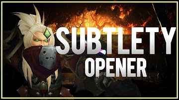 BFA Subtlety Rogue Opener PvP Guide [8.0 Pre-Patch]