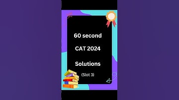 CAT Questions in 60 seconds | CAT 2024 Slot 3 | Percentages | #cat2025prep #cat2025 #catpyqs