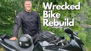 Wrecked Bike Rebuild LOW MILES Suzuki GSX600 Hidden Damage
