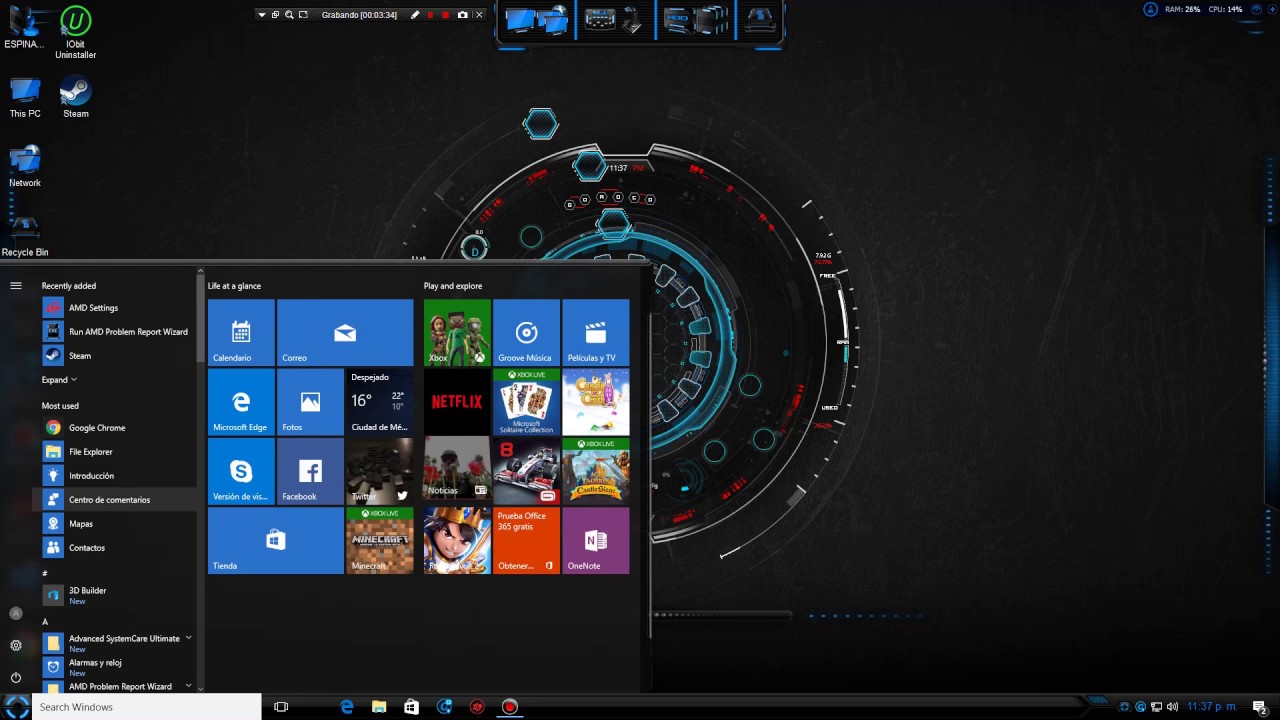 WINDOWS 10 EVOLUTION x64 RS1 ANNIVERSARY UPDATE 2016 PART 3-3 - YouTube