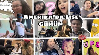 AMERiKA’DA LİSE GÜNÜM !🏫🕺(Arkadaslarima Türkçe öğretiyorum🥹👀)AMERİKA’DA LISELER NASIL🤔🇺🇸