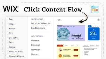 Tabbladen toevoegen aan de Wix-website (Content Switcher)