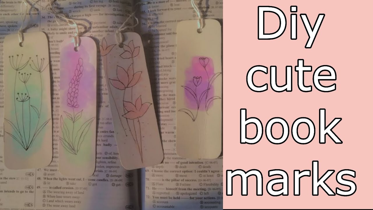 Diy 4 Aesthetic Bookmarks|| Subscribe if you like this video 📷💖💐 - YouTube