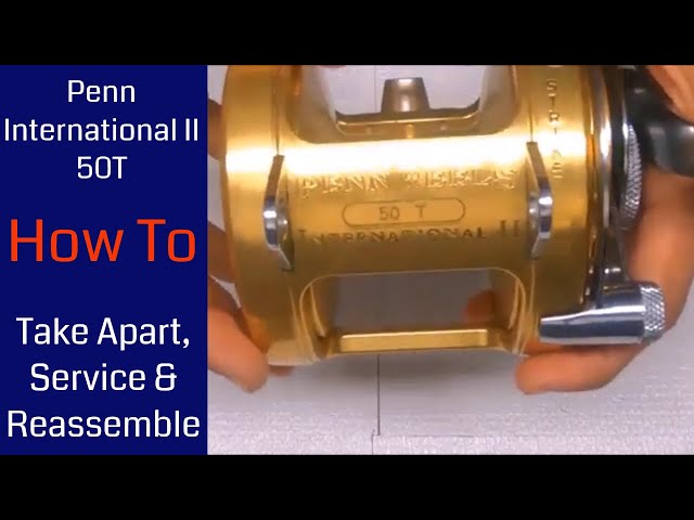 Penn International II 50T Fishing Reel - How to take apart, service and  reassemble 