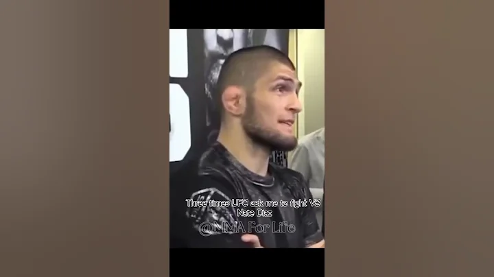 Did Nate Diaz ducked fighting with Khabib three times? .... #shorts