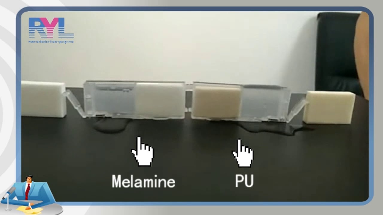Melamine foam water absorption test YouTube