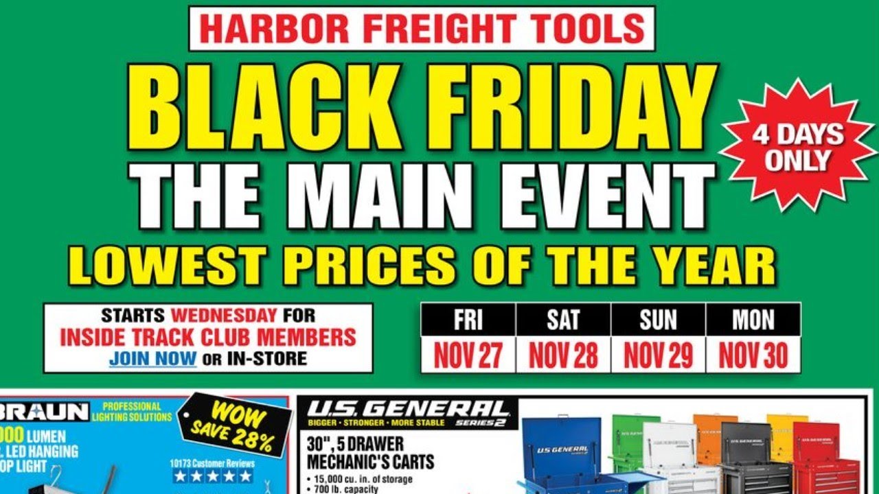 Harbor Freight Black Friday Ad Any Good Deals? YouTube