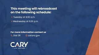 Cary Planning and Zoning Meeting – August 24, 2026