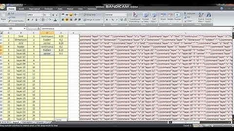 Excel to Create Layers in Auto Cad