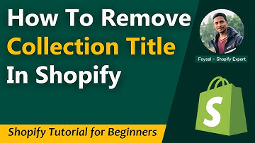 How To Remove Collection Title In Shopify Dawn Theme ✅ Easy and Fast