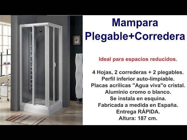 Mampara Plegable + Corredera 