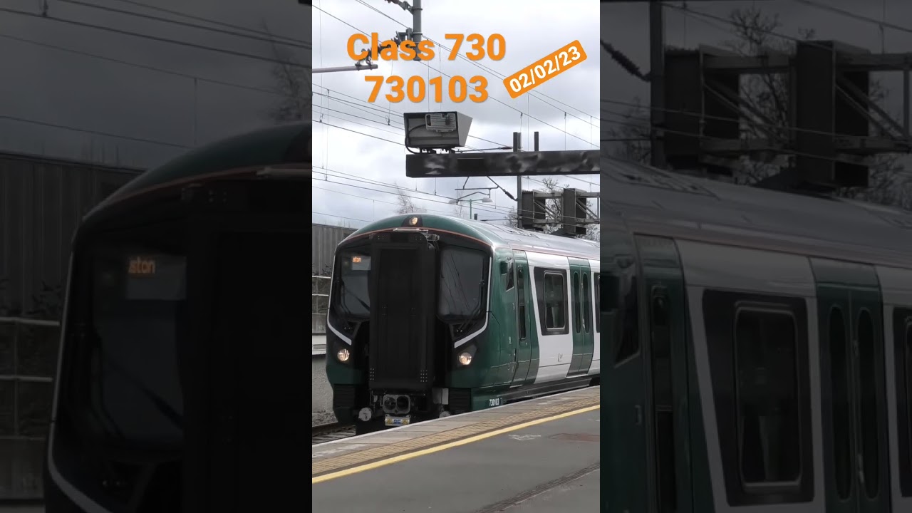 Brand new train class 730 on test 730103 London northwestern railway 
