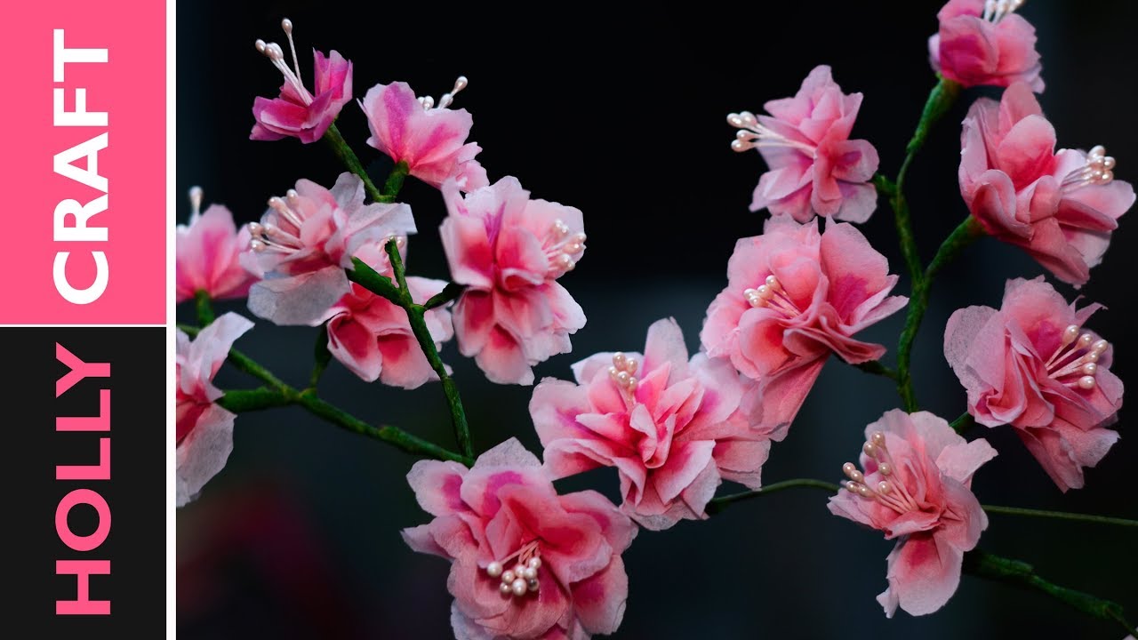 Large Tissue Paper Cherry Blossom Flowers