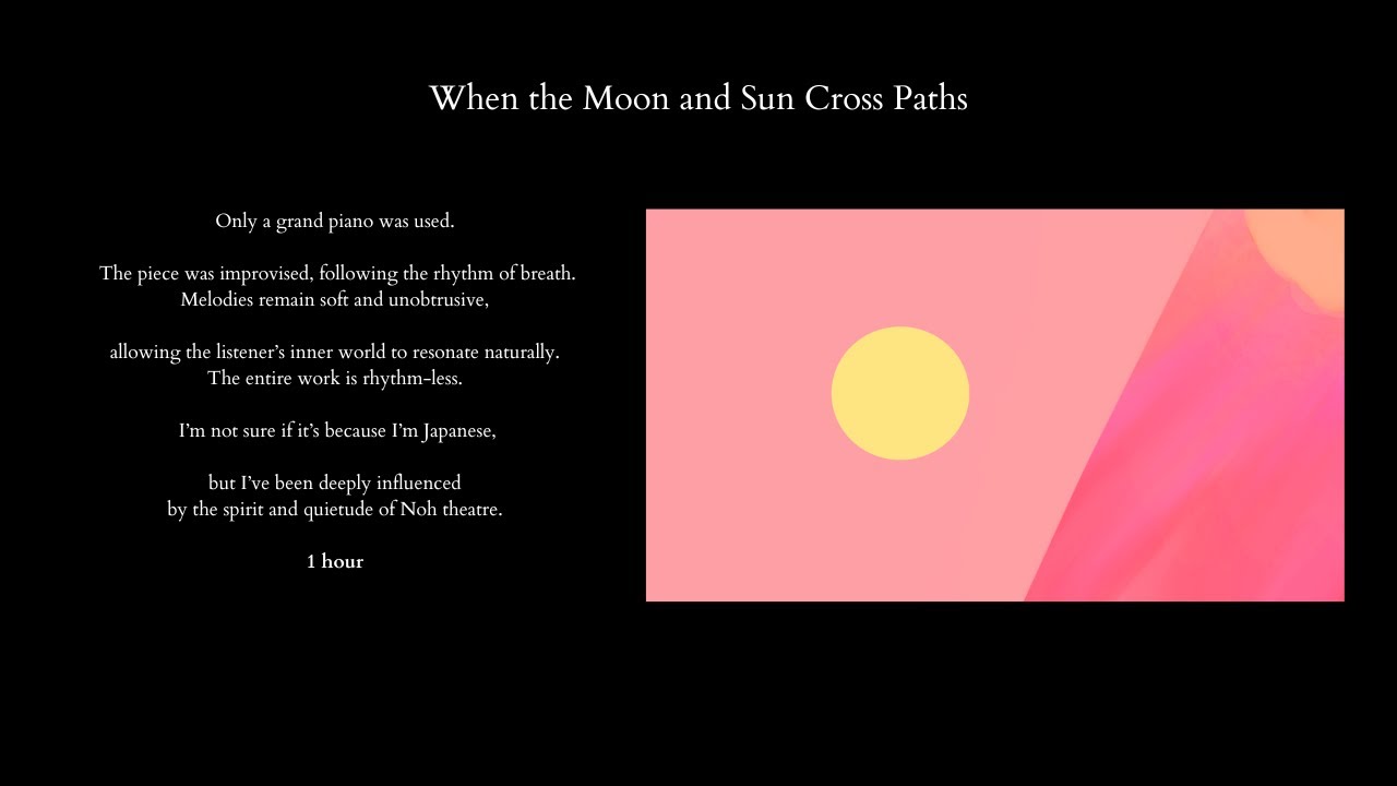 1hour ambient grand piano | breath-based solo for the moon and sun moment