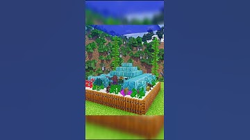 Minecraft Mini Ocean Monument 🔥🔥 #minecraft #YesCutiePie #ytshorts