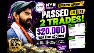 I Passed a FREE $20,000 Prop Firm Challenge in Just 2 Trades! 🔥 | NYS Markets