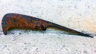 Restoration Rusty Old Billhook