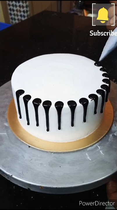 Ide dekorasi kue black forest yang mudah | ide desain kue black forest #shorts #viral