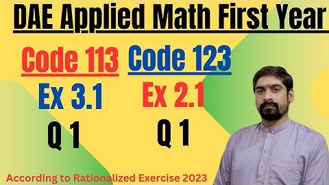 DAE Math 123 Ex 2.1 |Math 113 Ex 3.1 Q 1 | Binomial Theorem