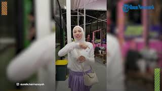 Wearing a Mini Skirt and Tight Leggings, Aurel Hermansyah's Sexy Appearance During Zumba Is in th...