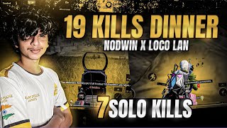 19 Kills Domination in First Ever BGMI Lan Event | Solo 7 Finishes #bgmi #pubgmobile #clutch