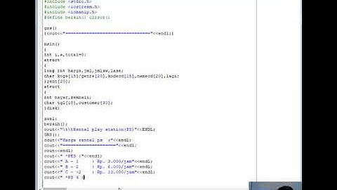 Tutarial C++ dengan Borland (Nested IF, Array, dan Looping)
