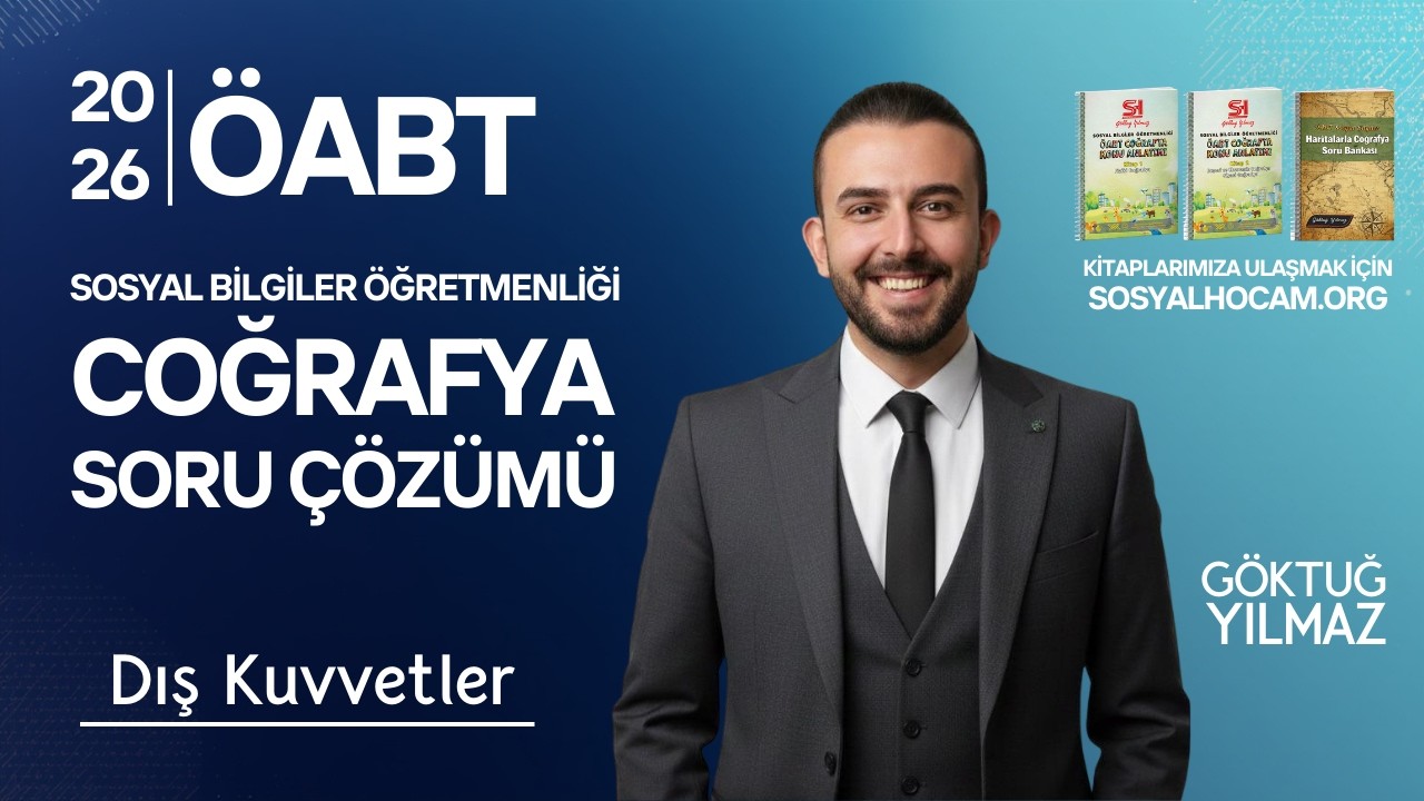 2026 ÖABT Coğrafya | Sosyal Bilgiler Öğretmenliği | Jeoloji-Jeomorfoloji 6