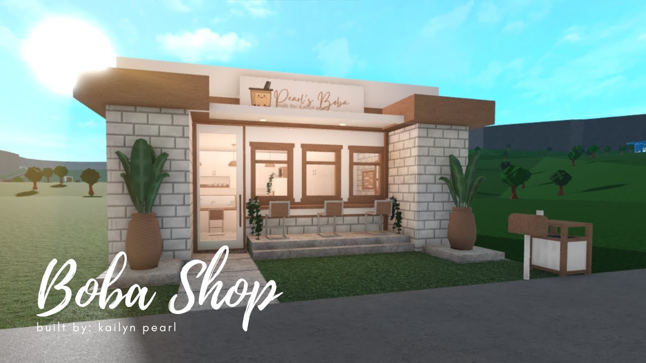 Boba Shop Speedbuild 26K Bloxburg YouTube boba-shop-speedbuild-26k-bloxburg-youtube