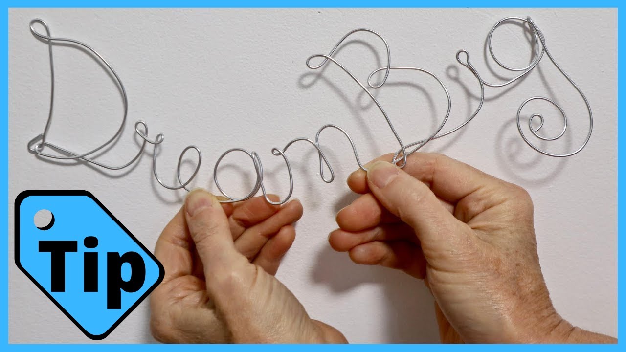 Diy Wire Words Wall Art Dream Big Tutorial - Youtube