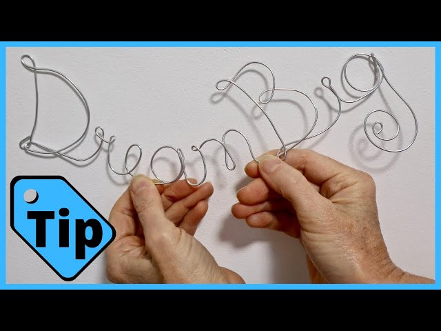 Diy Wire Words Wall Art Dream Big Tutorial - Youtube