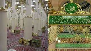 زيارة قبر سيدنا محمد( ص) وجولة رائعة داخل المسجد النبوي الشريف والروضة والبقيع وأجمل ما رأت عيناك?