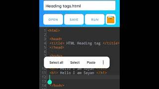 HTML5 Heading Tags