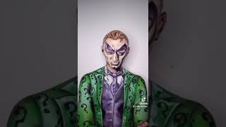 Transforming myself in DC's The Riddler using JUST Paint #shorts